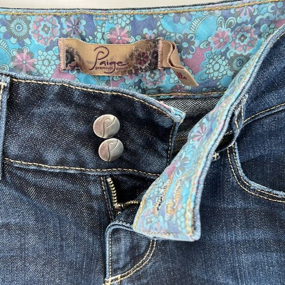 Paige Hidden Hills Dark Wash Boot Cut Premium Denim Jeans Size 26 - Picture 3 of 16